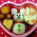 あいまなーちゃん's cooksnap of when they made クリスマス ミッキー キャラ弁.