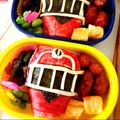 k0n0chan's cooksnap of when they made キャラ弁 トッキュウジャー.