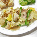 やまうさ's cooksnap of when they made 豚玉マヨ炒め❤ウスターソースかけ.