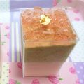 りろっちここっち's cooksnap of when they made レアチーズ サクラ 抹茶 ケーキ.