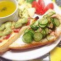 ふなここ's cooksnap of when they made 空豆とベーコンのチーズトースト.