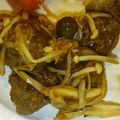はるなっつ55's cooksnap of when they made 肉団子ときのこの甘酢あんかけ.