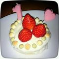 見習い主婦haru's cooksnap of when they made 簡単♡少ない苺でお花の飾り切り✤.