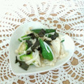 まくのうち's cooksnap of when they made お上品♪おくらとえのきの、のりお浸し☆.