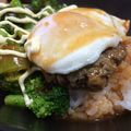 minoyu's cooksnap of when they made ★チーズハンバーグのロコモコ★.
