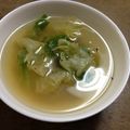 ☆ちゃっきー☆'s cooksnap of when they made レタスとウィンナーの生姜スープ.