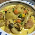himawari。's cooksnap of when they made 鶏肉としめじのカレークリーム煮.