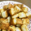 syachi11's cooksnap of when they made 超サクサク！！サイコロ大のクルトン.