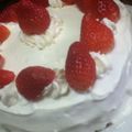 あいきす's cooksnap of when they made ショートケーキ デコレーション.