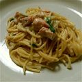 さつき＠：'s cooksnap of when they made 鮭のクリームパスタ.