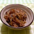 ととろ＆めい's cooksnap of when they made 牛肉とごぼうの糸こん炒め～塩昆布の隠し味.