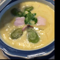 tomomo829's cooksnap of when they made お花見✿桜と空豆の　簡単茶碗蒸し✿.