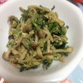 parupisa's cooksnap of when they made しめじとほうれん草の卵炒め.