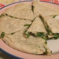 rie-tin's cooksnap of when they made 巨大おやき？葱だけで簡単おうす（薄焼き）.