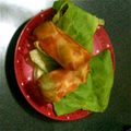 ●HaChi●'s cooksnap of when they made えびアボカドクリームチーズの春巻き.