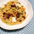 ゆう♫＊。's cooksnap of when they made 簡単☆モッツァレラと大葉、梅の冷製パスタ.