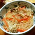 たくさきりょうママ's cooksnap of when they made しめじと春雨のピリ辛炒め.