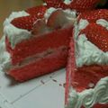ぷりっくりー's cooksnap of when they made ひな祭り♡苺のショートケーキ.