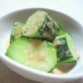 mmiRmyu's cooksnap of when they made きゅうりモリモリ！ごまみそきゅうり★.
