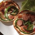 みどりなべ's cooksnap of when they made 簡単ぎょうざの皮でピザ♪.