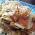 issao's cooksnap of when they made ピリ辛味噌焼きうどん.