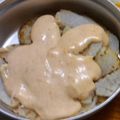 かす”お's cooksnap of when they made ＊長芋のステーキ＊バター明太子ソース.