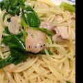 せつせつせつ's cooksnap of when they made ☺簡単ランチ✿菜の花とベーコンのパスタ☺.