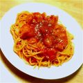 xxhimxx's cooksnap of when they made 海老とチキンのトマトクリームパスタ☆.