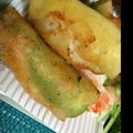 ききミー's cooksnap of when they made 簡単☆エビとアボカドのチーズ春巻き.