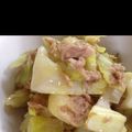 genz's cooksnap of when they made 春キャベツと味付ツナ缶の炒め物.