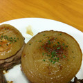 harupn's cooksnap of when they made 玉ねぎと豚ミンチ❀はさみ焼き.
