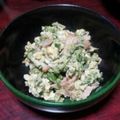 saruk1's cooksnap of when they made 春の香り♪フキノトウとハムの卵サラダ.
