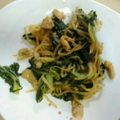 さときちあかちゃん's cooksnap of when they made 鶏皮＆菜っ葉で酸っぱ美味しい炒めもの.