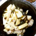 季節外れ's cooksnap of when they made 筍とわかめに、鶏肉入りの若竹煮.