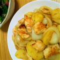 はにカム's cooksnap of when they made しっとり鶏ムネ肉とじゃがいもの味噌炒め♪.