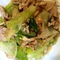 えるもっちん's cooksnap of when they made 5分でできる！豚肉レタス生姜あんかけ.