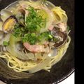 すいーとぱんぷきん's cooksnap of when they made あさりと、ベーコンのスープスパ.