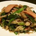 GYAGYA's cooksnap of when they made ニラとえのきのベーコン炒め☆.