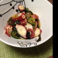 あきのすけ☆'s cooksnap of when they made これも定番！タコときゅうりの酢の物.