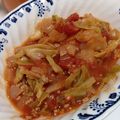 きえこ's cooksnap of when they made 合挽肉と玉葱とキャベツのトマト煮.