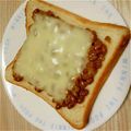 yuka119's cooksnap of when they made 健康的な朝に♡オクラ×納豆ツナトースト♡.