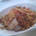 ひなはるひよぱぱ's cooksnap of when they made 簡単すぎる豚キムチ焼きそば.