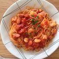 ゆうゆきなみ's cooksnap of when they made 簡単★シーフードトマトパスタ.