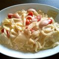 ☆jnk☆'s cooksnap of when they made コンソメと牛乳で！白菜クリーミーうどん♪.