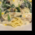 ゅうこ's cooksnap of when they made ほうれん草としめじのクリームスパ.