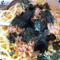 みやこさん's cooksnap of when they made 鍋を使わない！明太子納豆パスタ.