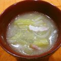 くらら♪☆'s cooksnap of when they made 春キャベツとベーコンの味噌汁.