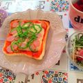 aorin_5's cooksnap of when they made 作り置き☆お手軽ピザトースト.