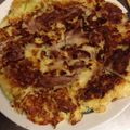 のんのりQ's cooksnap of when they made 白ネギのお好み焼き.