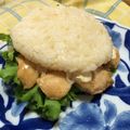 えるも☆'s cooksnap of when they made 簡単！ライスバーガー♡てりやきチキン♪.